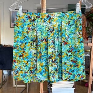 Wayf Multicolor Abstract Mini Skirt